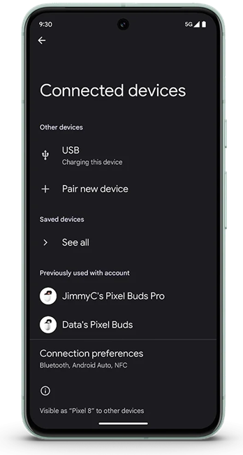 Google Pixel Feature Drop Simplified Device Pairing