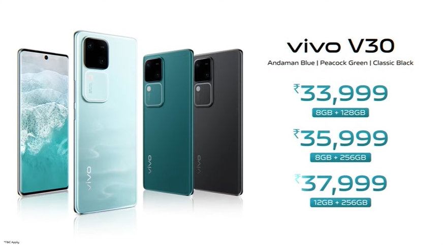 vivo v30 Price In India