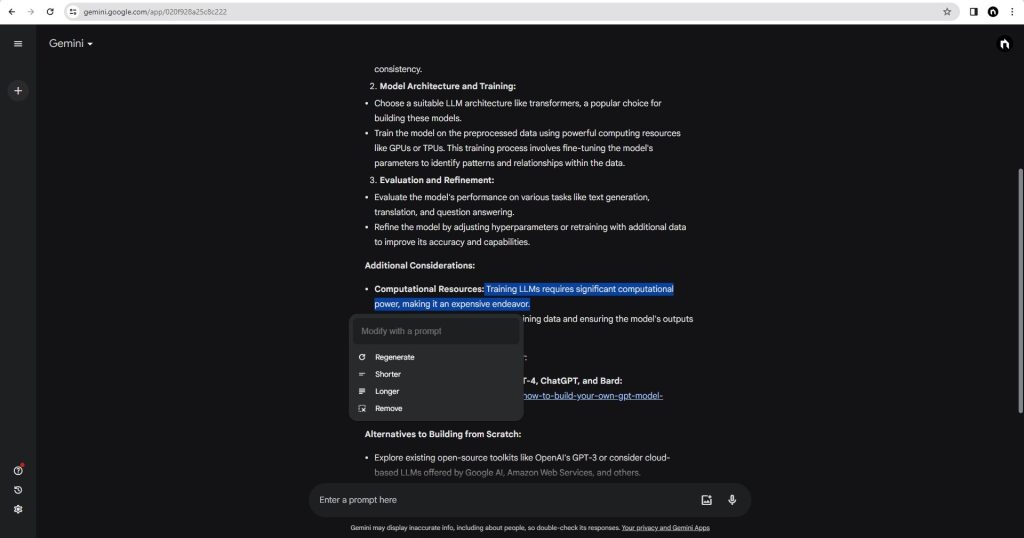 How to Modify Gemini’s Responses on the Web: