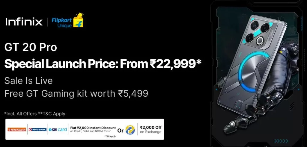 Infinix GT 20 Pro Launch Offer