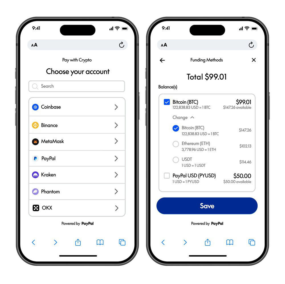 PayPal’s New Pay with Crypto