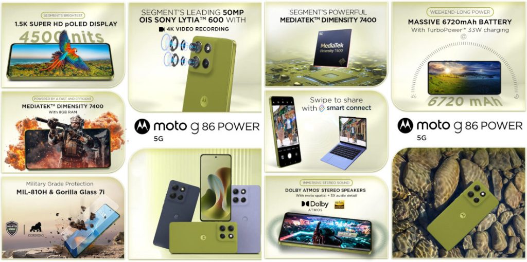 moto g86 Power 5G Features
