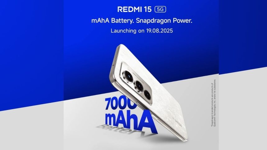 Redmi 15 5G Launch in India Set for August 19 (1)