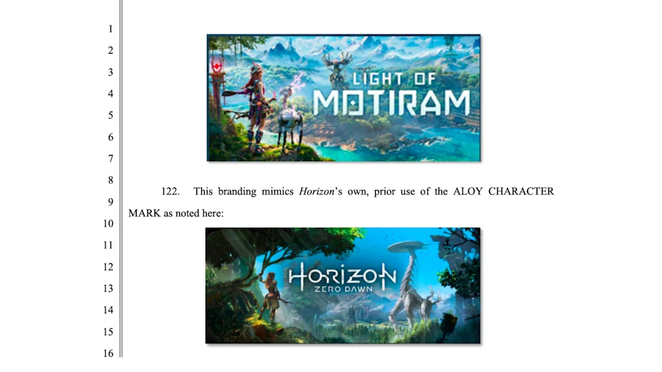 Sony Sues Tencent Over Alleged Horizon Zero Dawn Copycat Game "Light of Motiram"