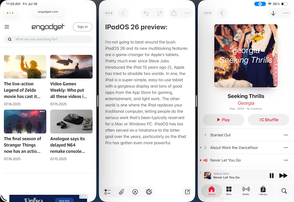iPadOS 26 Multitasking