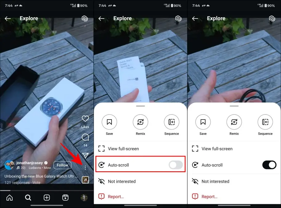 Instagram Tests Auto-Scroll Feature