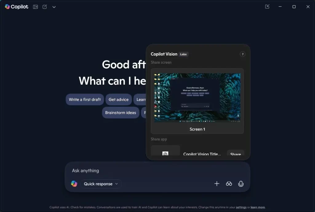 Windows 11’s Copilot Vision AI 