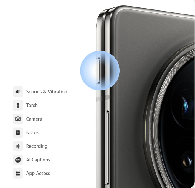 vivo X Fold5  Shortcut button