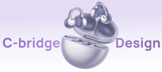 HUAWEI FreeClip Open-Ear TWS Design