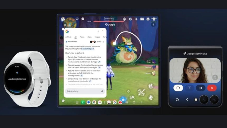 Google Expands Gemini AI to Galaxy Foldables, Watch8, and Wear OS