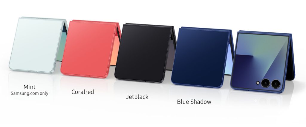 Samsung Galaxy Z Flip7 and Z Flip7 FE Colors