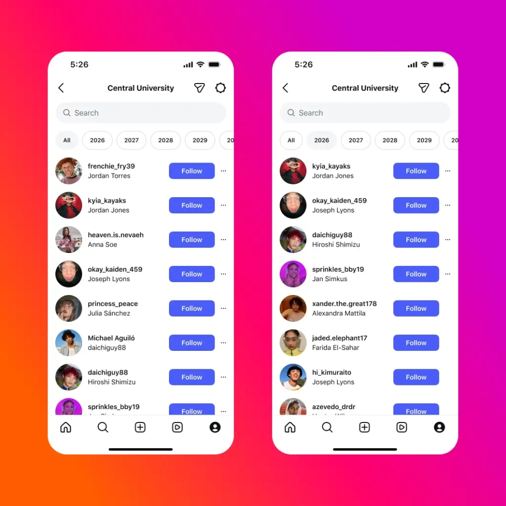 Find Your College Friends Faster with Instagram’s New Update
