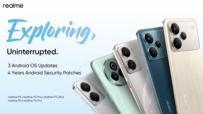 realme P4 & Select P3 Phones to Get 3 OS Updates, 4 Years Security