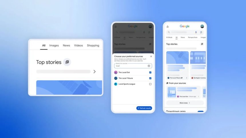 Google Search Rolls Out Preferred Sources Feature in US and India