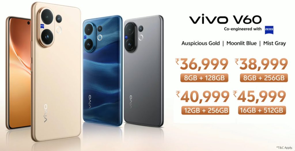 vivo V60 Price