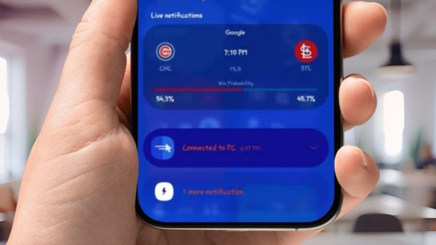 Samsung Now Bar Gets Win Probability Graph for Live Sports