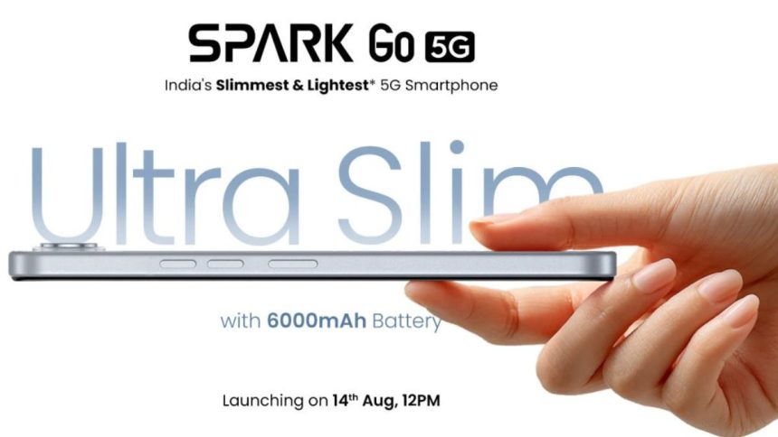 TECNO Spark Go 5G Set for India Launch on August 14