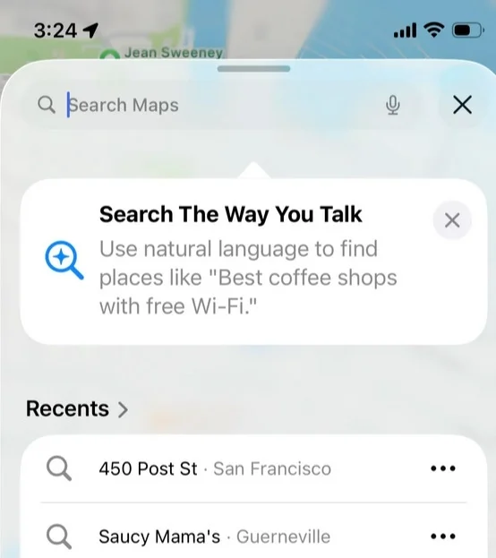 pple Maps Smarter With “Search The Way You Talk