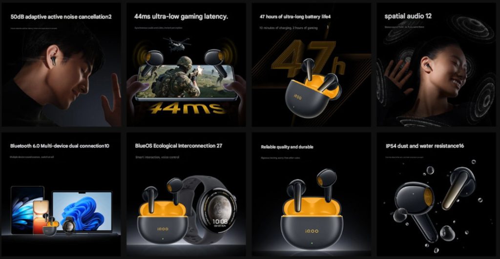 iQOO TWS Air3 Pro Earbuds Features