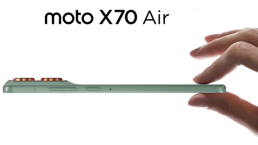 Motorola teases moto X70 Air launch in China, calls it “Air with AI”