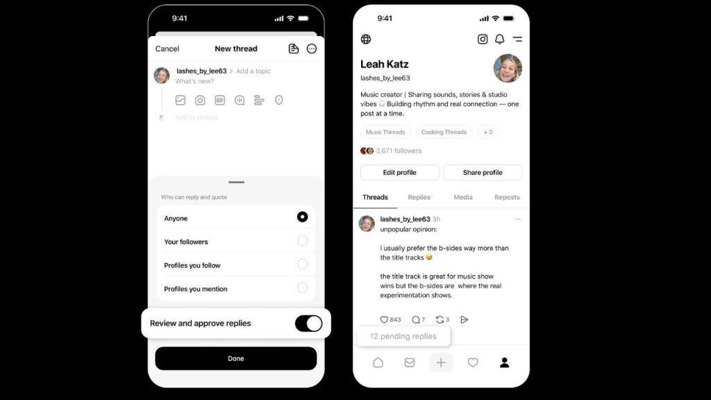 threads Reply Approvals