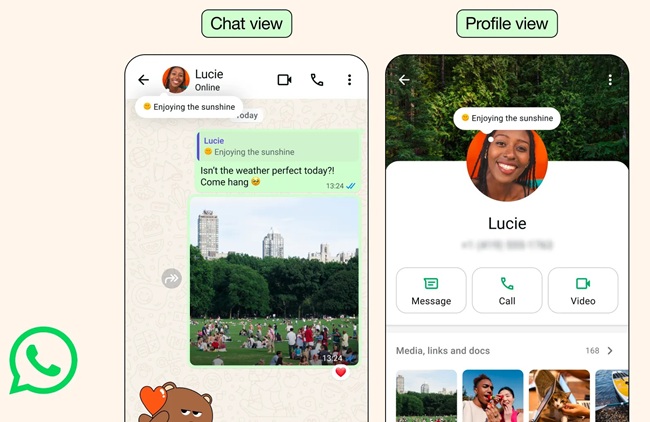 WhatsApp Revamps ‘About’ with Emojis, Timers, and Quick Phrases