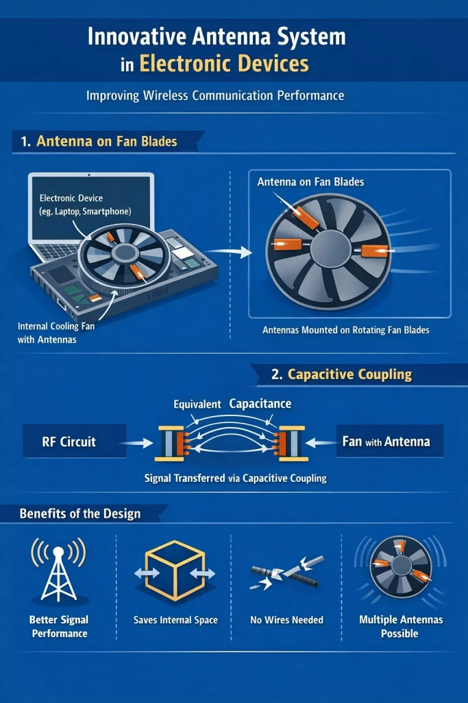 vivo Fan that doubles as antenna