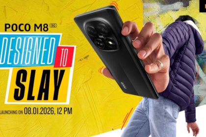 POCO M8 5G Confirmed 7.35mm Slim Design, Jan 8 India Launch