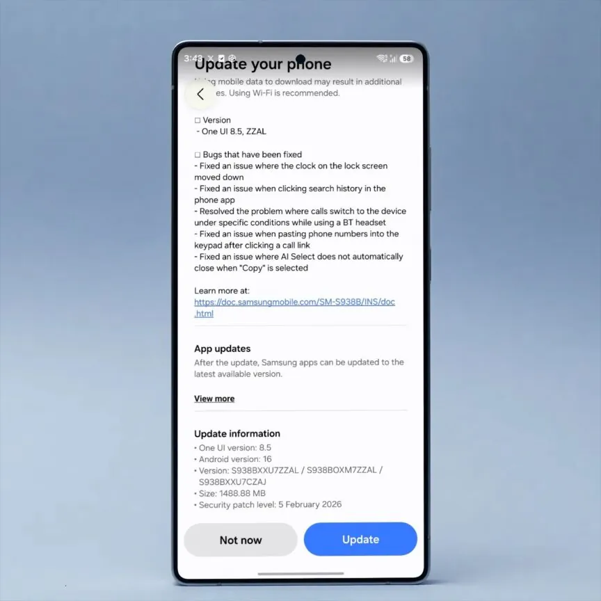  Galaxy S25 Gets Fourth One UI 8.5 Beta